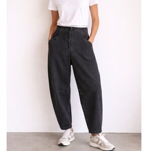 Oska Denim Gawa Pants in Washed Black